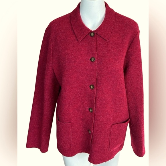 Lands End 100% Wool Jacket Blazer Women’s Size 12P - Picture 1 of 16